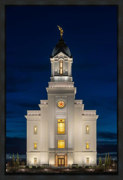 Cedar City Temple Eternal Light Vertical Gallery Wrap
