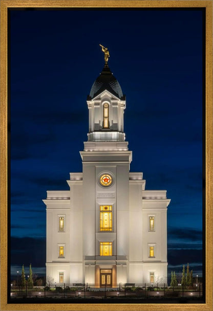 Cedar City Temple Eternal Light Vertical Gallery Wrap