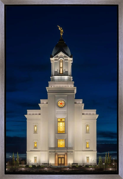 Cedar City Temple Eternal Light Vertical Gallery Wrap