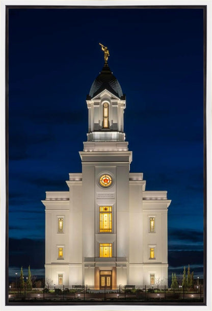 Cedar City Temple Eternal Light Vertical Gallery Wrap
