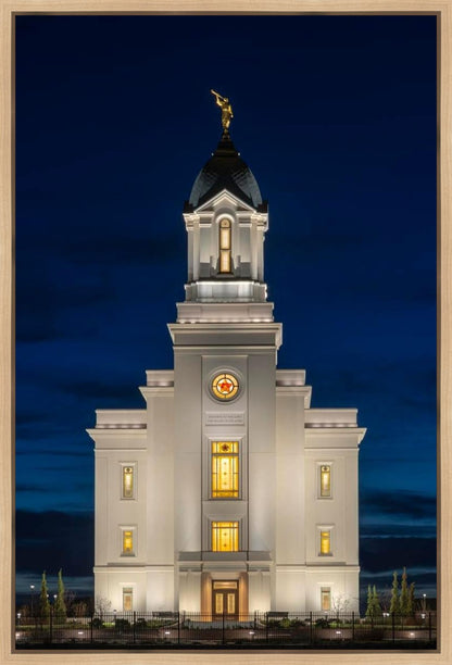 Cedar City Temple Eternal Light Vertical Gallery Wrap