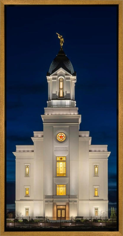 Cedar City Temple Eternal Light Vertical Gallery Wrap