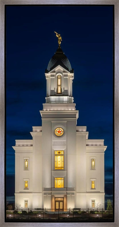 Cedar City Temple Eternal Light Vertical Gallery Wrap