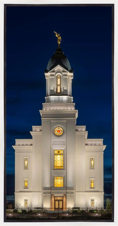 Cedar City Temple Eternal Light Vertical Gallery Wrap