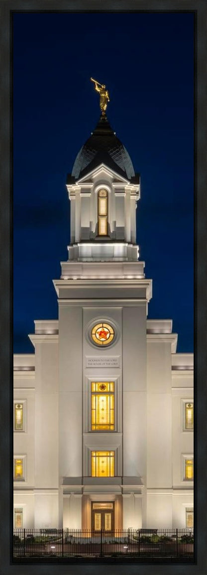 Cedar City Temple Eternal Light Vertical Gallery Wrap