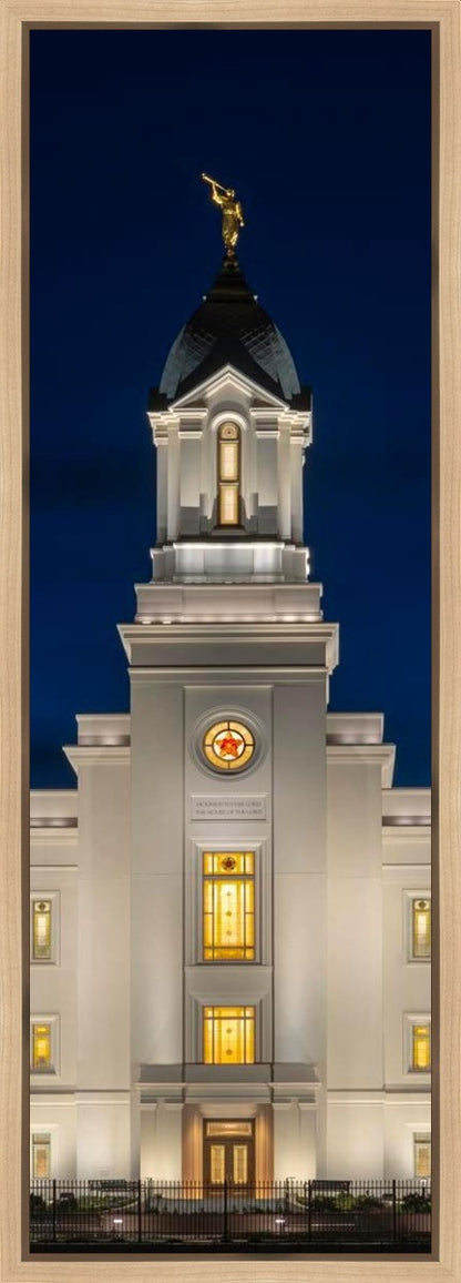 Cedar City Temple Eternal Light Vertical Gallery Wrap