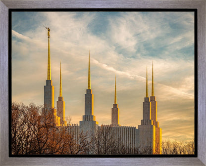 Golden Hour Washington DC Temple Gallery Wrap