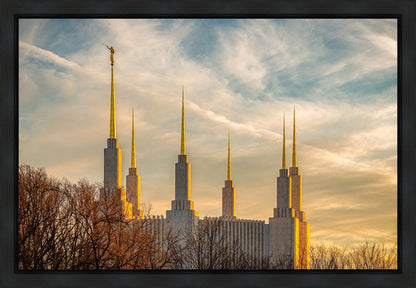 Golden Hour Washington DC Temple Gallery Wrap