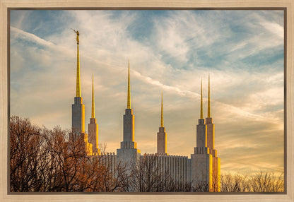 Golden Hour Washington DC Temple Gallery Wrap