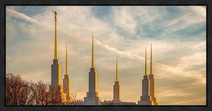 Golden Hour Washington DC Temple Gallery Wrap