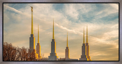 Golden Hour Washington DC Temple Gallery Wrap