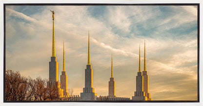 Golden Hour Washington DC Temple Gallery Wrap