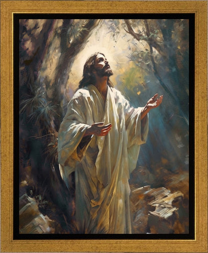 Jesus Prays in the Garden of Gethsemane Gallery Wrap