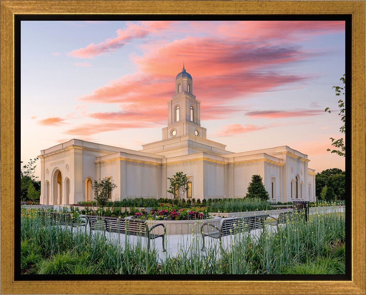 Bentonville Arkansas at Sunrise