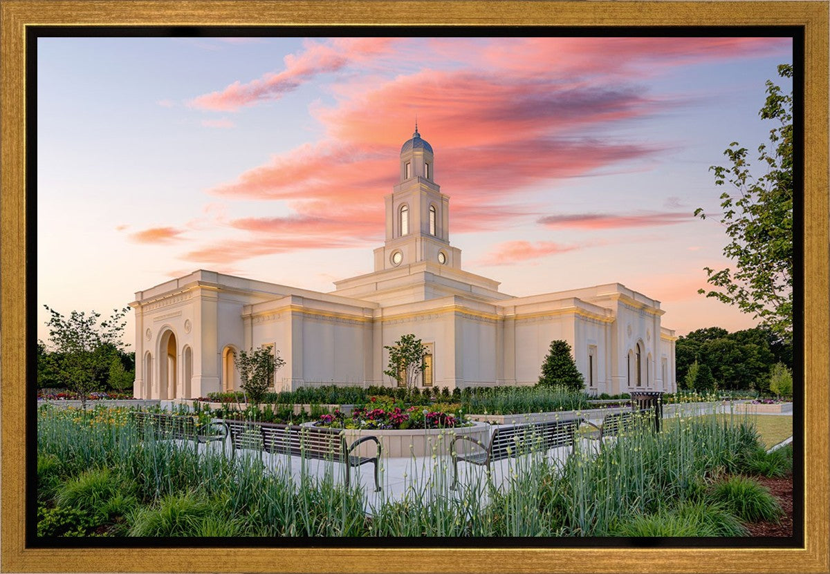 Bentonville Arkansas at Sunrise