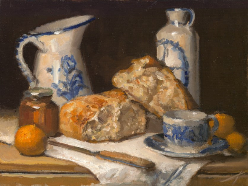 Broken Bread Study Original Artwork