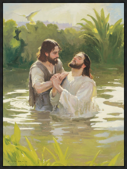 Baptism of The Savior Large Wall Art Gallery Wrap