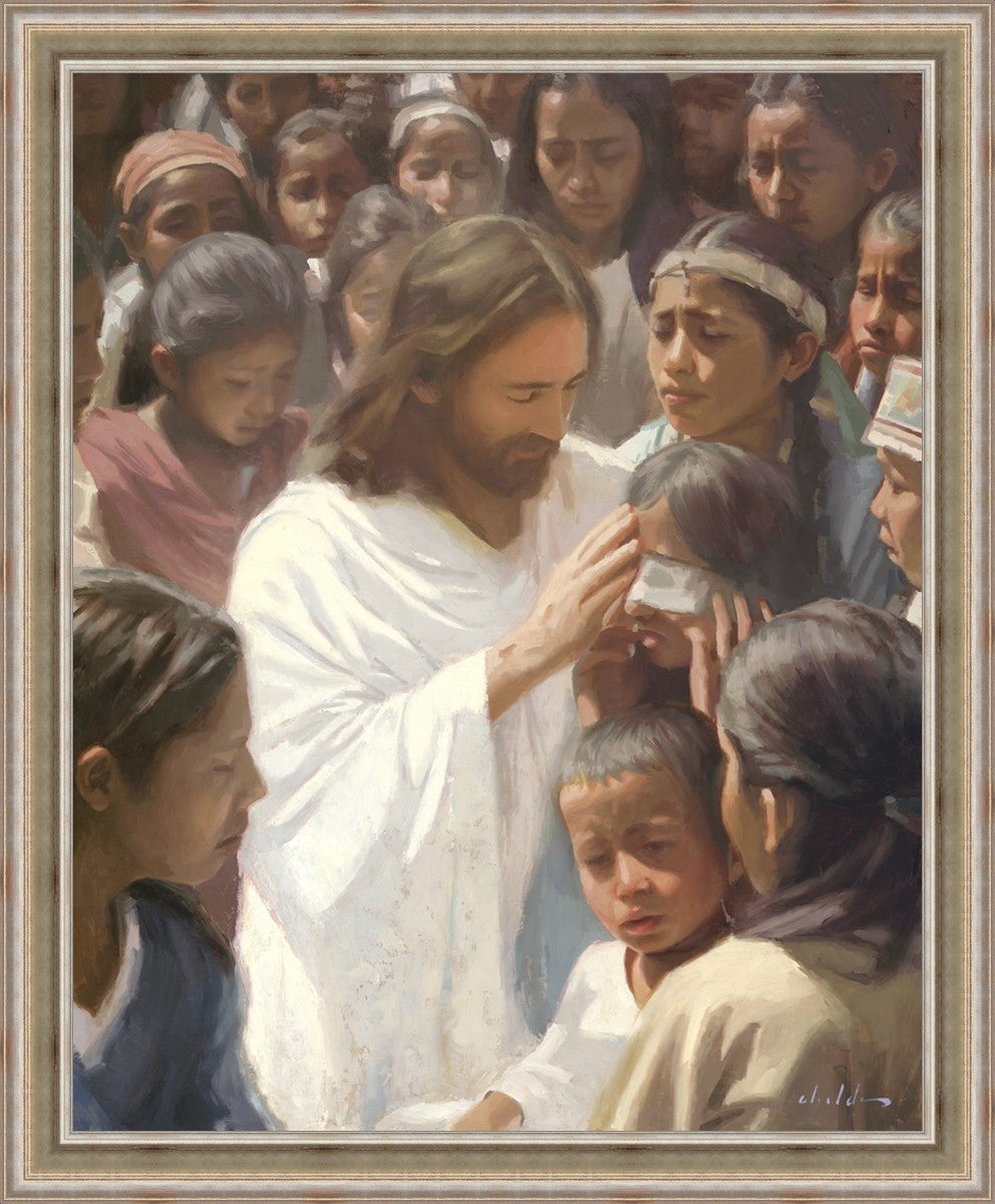 Bring Them Hither and I Will Heal Them Large Wall Art