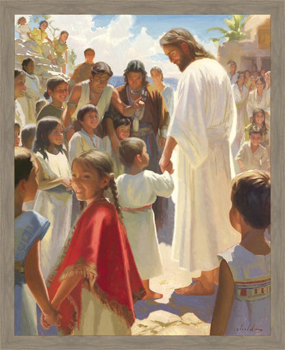 Jesus Stood in The Midst Large Wall Art