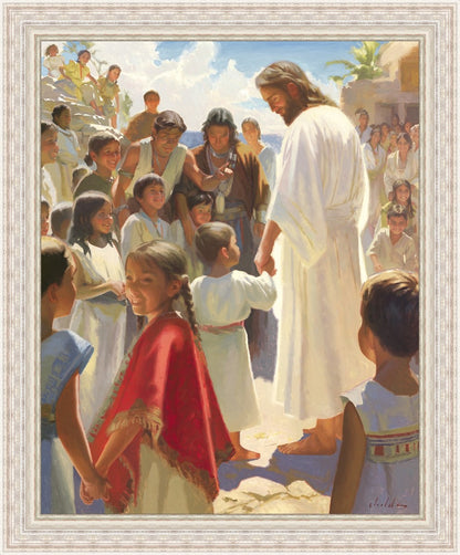 Jesus Stood in The Midst Large Wall Art