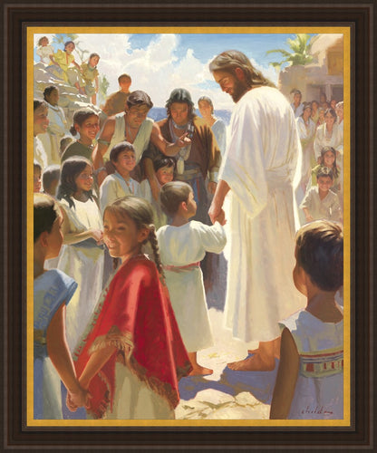 Jesus Stood in The Midst Large Wall Art