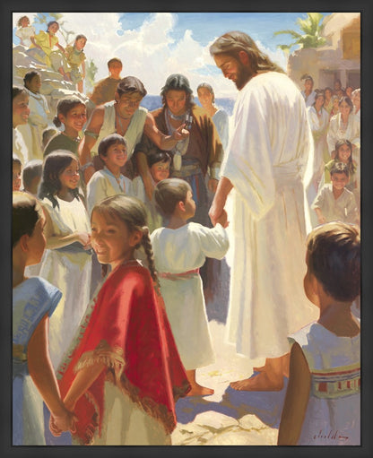 Jesus Stood in The Midst Large Wall Art
