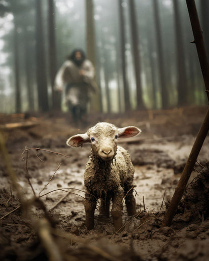 The Good Shepherd is on the Way Gallery Wrap