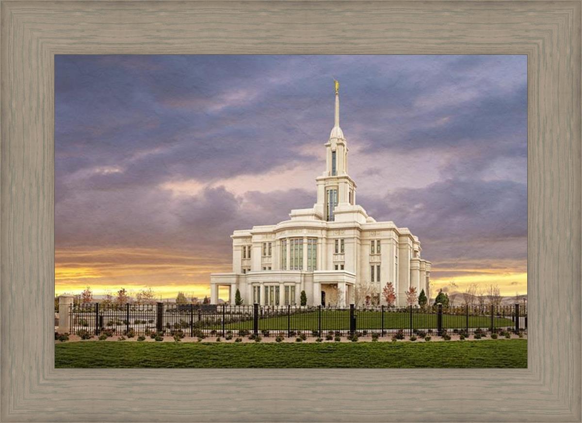 Payson Temple Storm Breaks