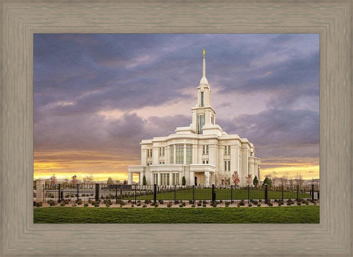 Payson Temple Storm Breaks