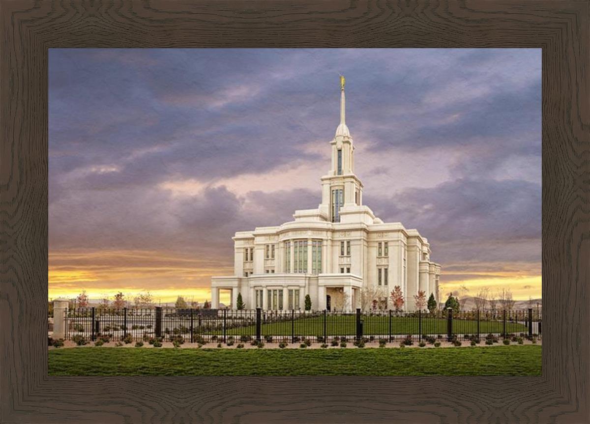 Payson Temple Storm Breaks