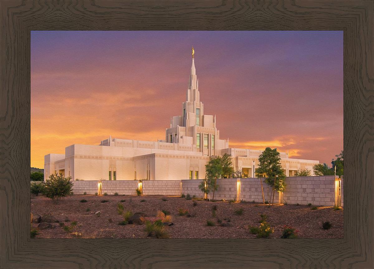 Phoenix Temple Sunset
