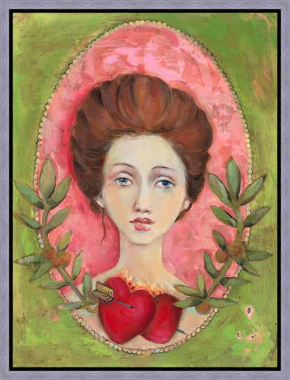 Two Hearts One Arrow Gallery Wrap