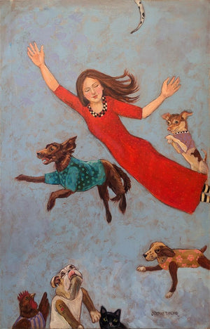 Flying With Dogs Original Artwork