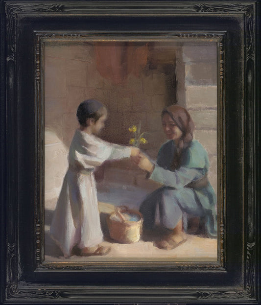A Gift For His Mother Study Original Artwork