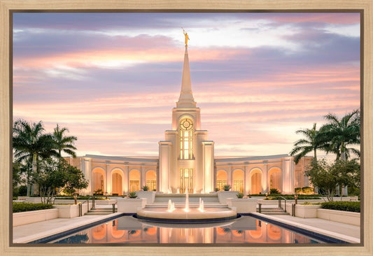 Fort Lauderdale Pastel Sunset Gallery Wrap