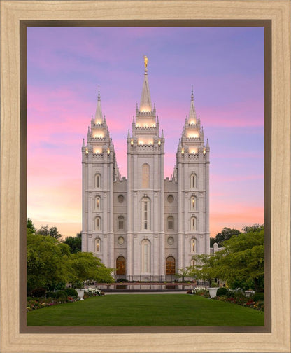 Salt Lake Pastel Sunset Gallery Wrap