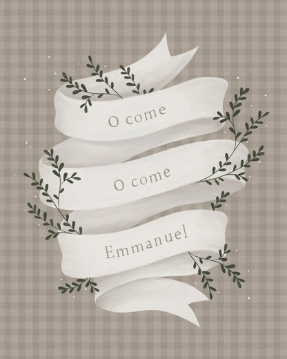 O Come Emmanuel Tan Gallery Wrap