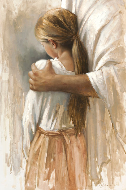 Embraced By His Love Large Wall Art