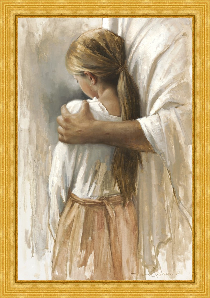 Embraced By His Love Large Wall Art