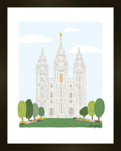 Salt Lake City Temple Faux Mat
