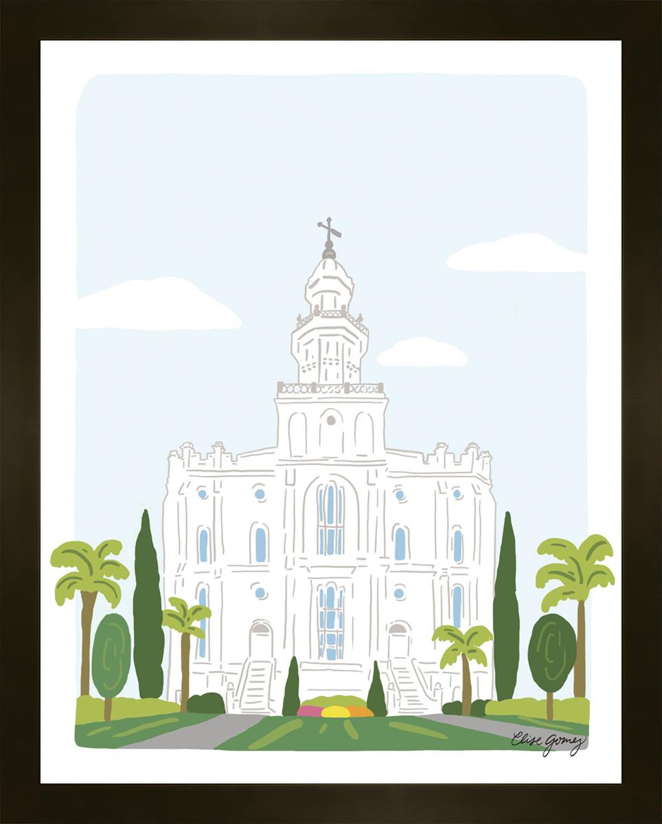 St. George Temple Faux Mat