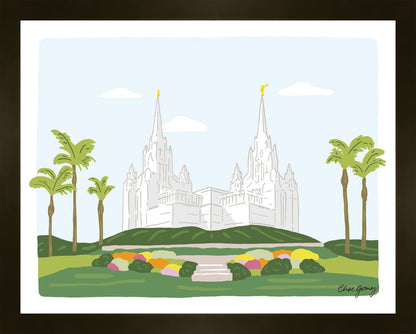 San Diego Temple Faux Mat