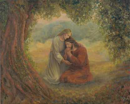 When Heaven Reached Down Original Artwork