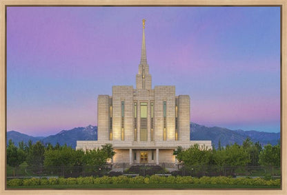 Oquirrh Mountain Temple 02 Gallery Wrap