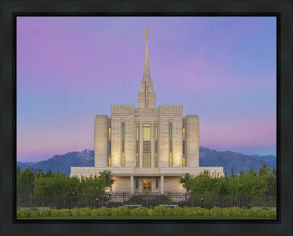 Oquirrh Mountain Temple 02 Gallery Wrap