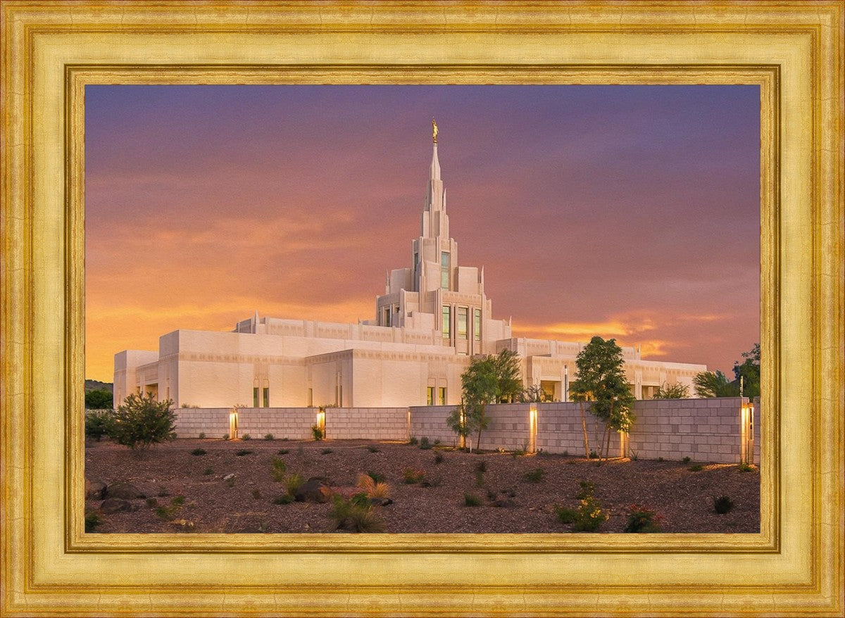 Phoenix Temple Sunset