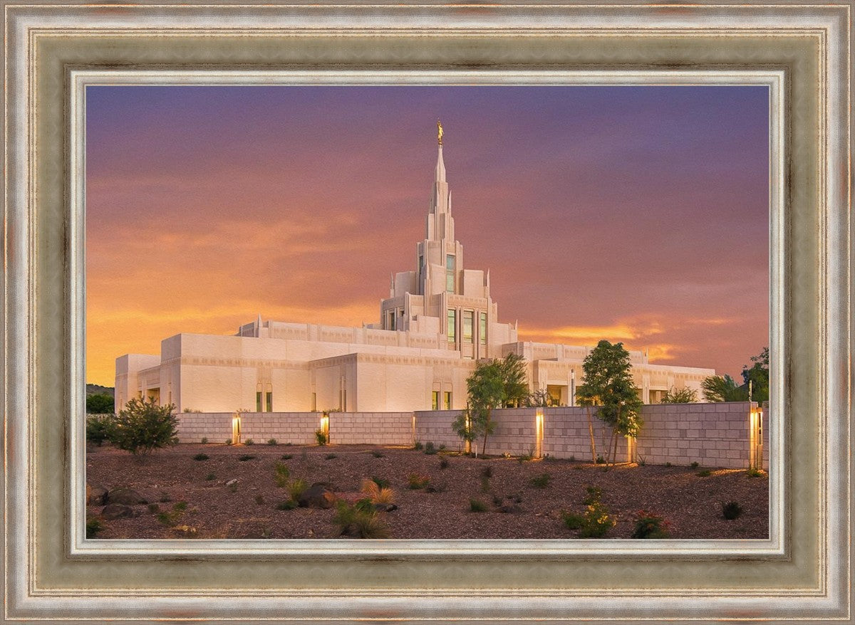 Phoenix Temple Sunset
