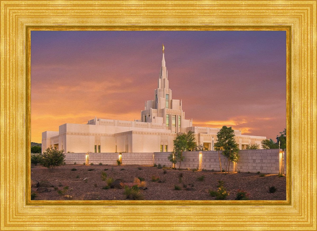Phoenix Temple Sunset