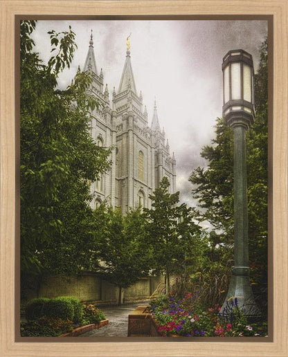 Salt Lake Temple Everglow Gallery Wrap