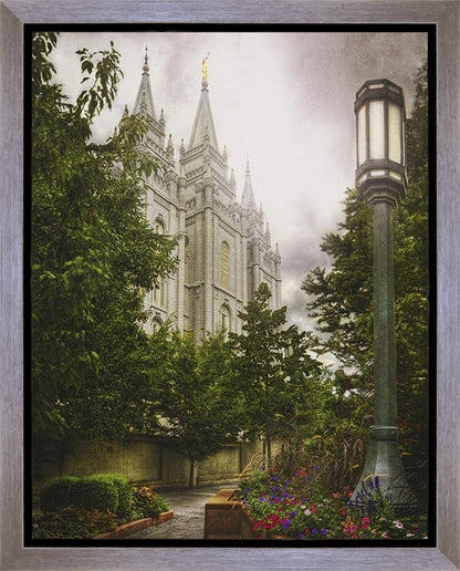 Salt Lake Temple Everglow Gallery Wrap